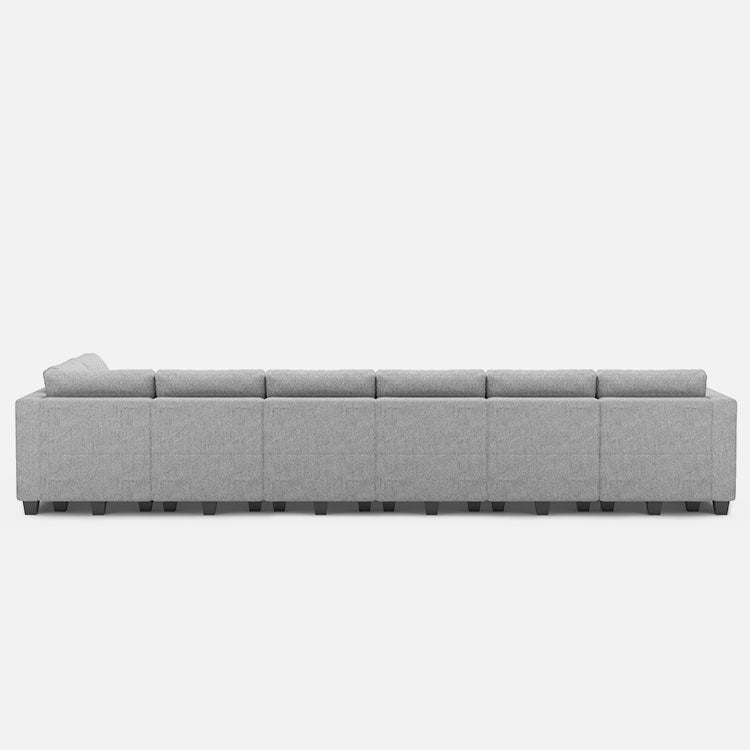 Belffin 12 Seats + 10 Sides Modular Weave Sofa with Storage Seat