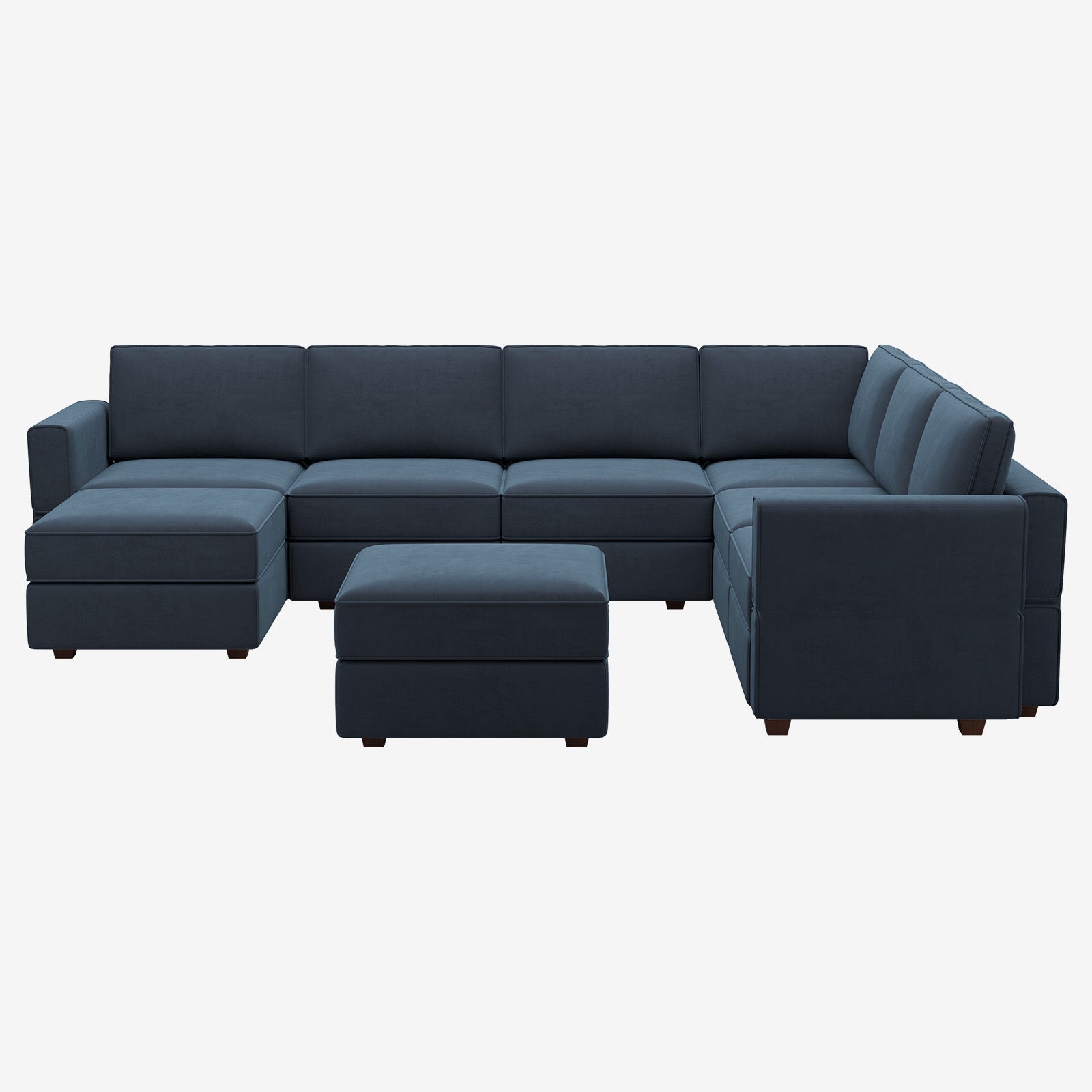 Belffin 7 Seats + 9 Sides Modular Oversized Velvet Sofa