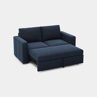 Navy-Blue-/-Velvet-Module-Pullout-Loveseat
