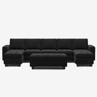 Onyx-Black-/-Velvet-8-Seat-U-Shaped-Open-Sectional