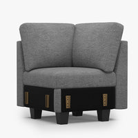 Silver-Grey-/-Chenille-Module-Corner-Seat