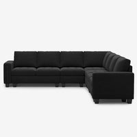 Onyx-Black-/-Velvet-7-Seat-L-Shaped-Corner-Sectional