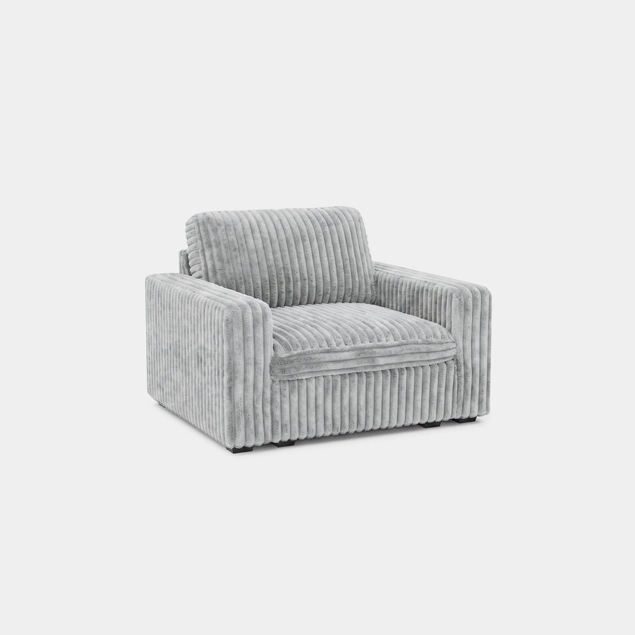 Cloud-Gray-/-Corduroy-Armchair