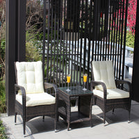 Mariva 3 Piece Patio Conversation Sofa Set