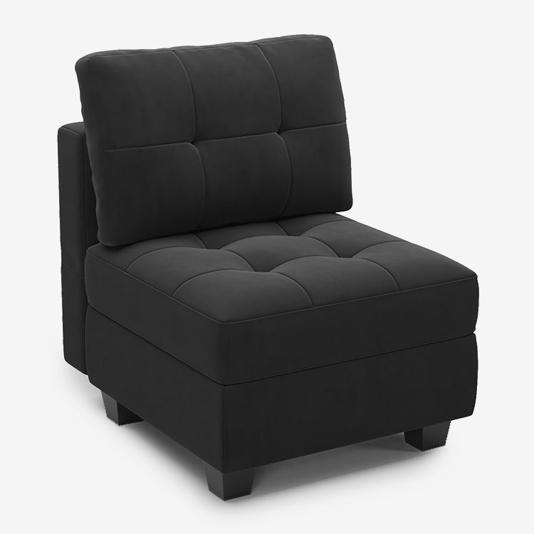 Ebony-Black-/-Velvet-Module-Seat