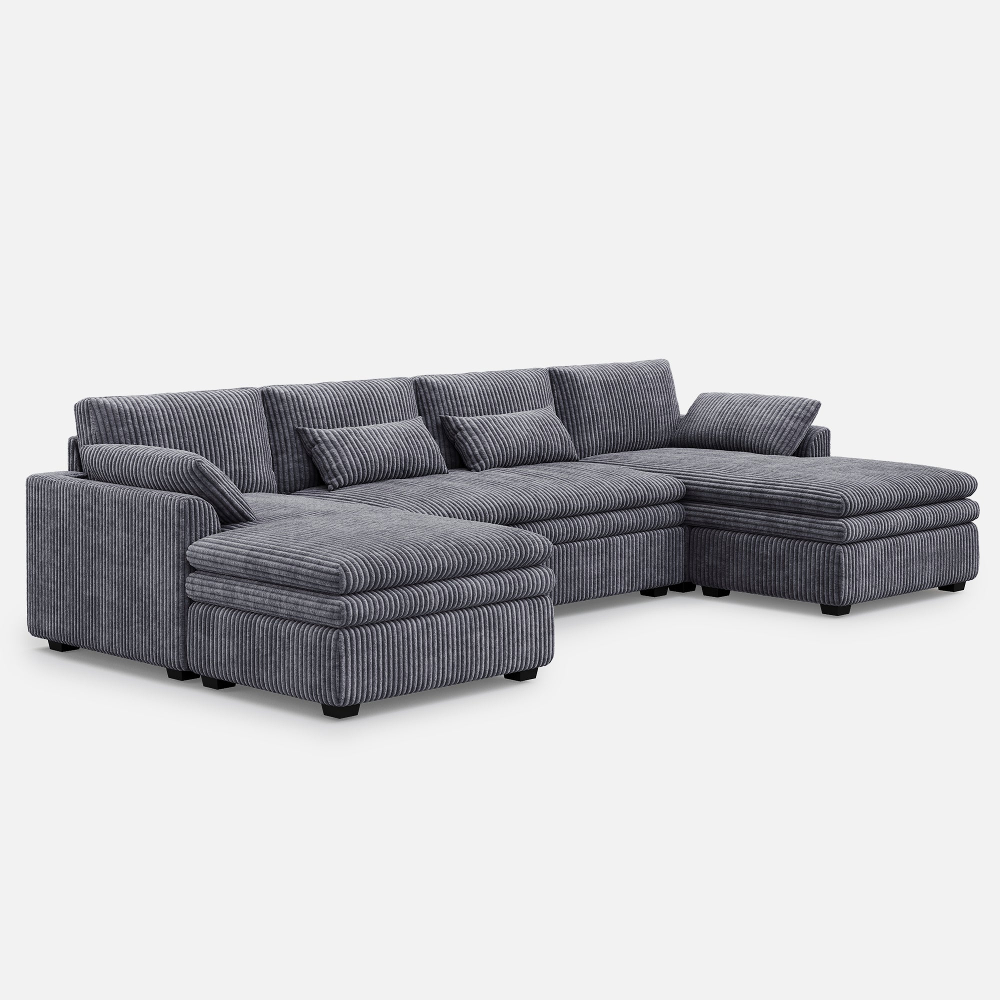 Vayla Oversized Cloud 4 Seats Sofa with Double Chaise