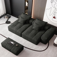 Graphite-Gray-/-Chenille-Loveseat