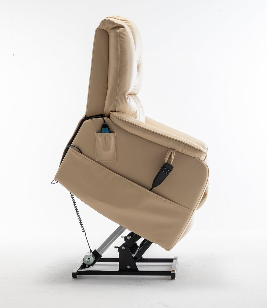 Smooth-Cream-/-Faux-Leather