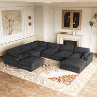 Graphite-Grey-/-Chenille-8-Seat-Corner-Sectional
