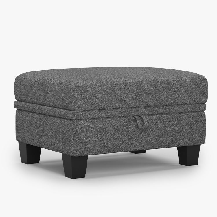 Silver-Grey-/-Chenille-Module-Ottoman