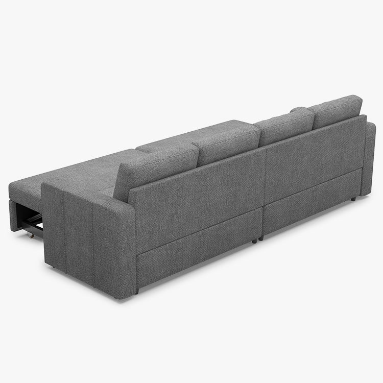 Belffin 4 Seats Modular Chenille Pull-out Sofa