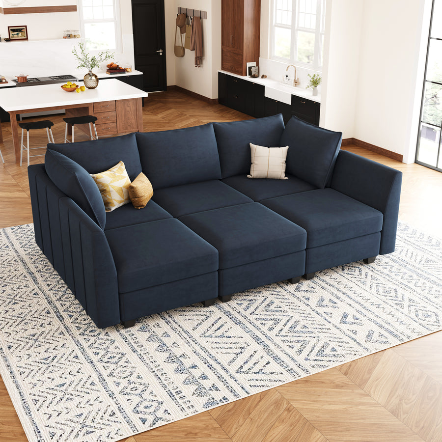 Belffin-Soforia-dark-blue-modular-sectional-sofa-set-in-modern-living-room