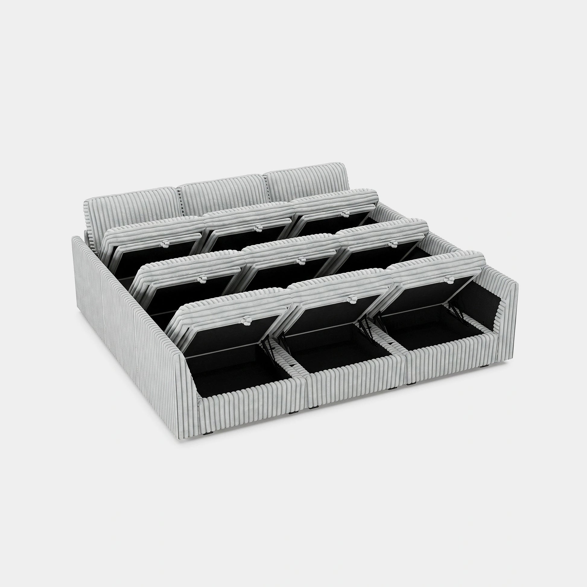 Cloud-Gray-/-Corduroy-9-Seat-Pit-Sectional