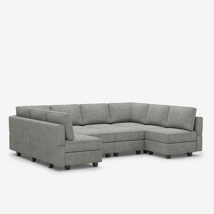 Belffin 10 Seats + 10 Sides  Modular Terry Sofa with Storage Seat