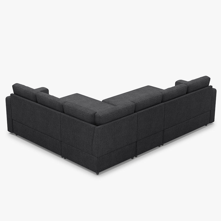 Belffin 6 Seats Modular Chenille Pull-out Sofa