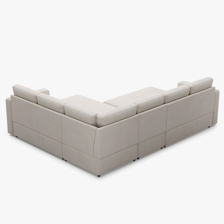 Belffin 6 Seats Modular Velvet Pull-out Sleeper Sofa