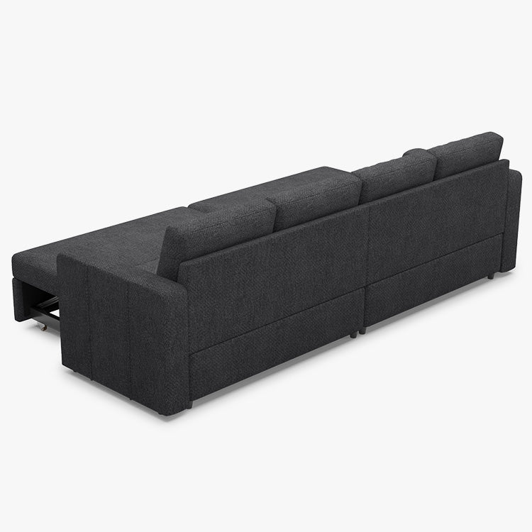 Belffin 4 Seats Modular Chenille Pull-out Sofa