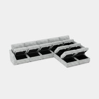 Cloud-Gray-/-Corduroy-9-Seat-L-Shaped-Sectional