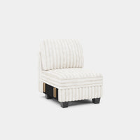 White-Beige-/-Faux-Rabbit-Fur-Corduroy-Module-Seat
