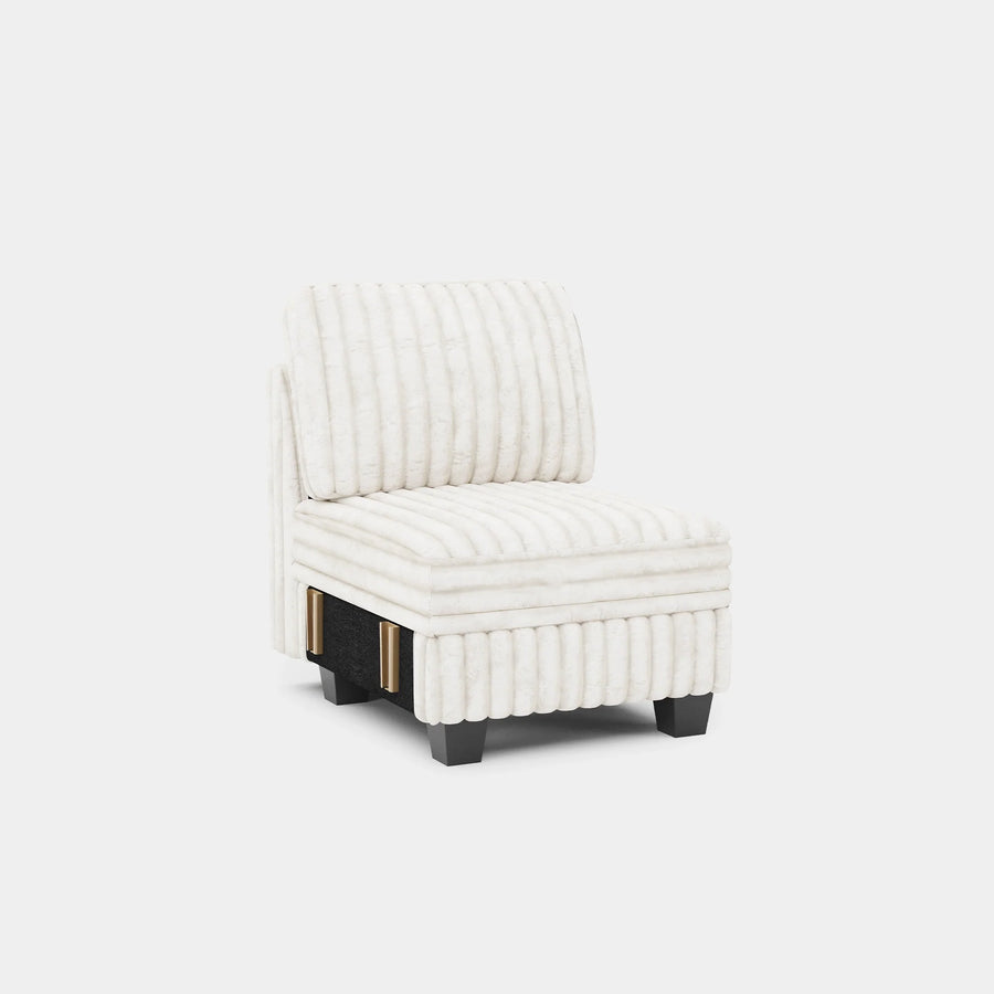 White-Beige-/-Faux-Rabbit-Fur-Corduroy-Module-Seat