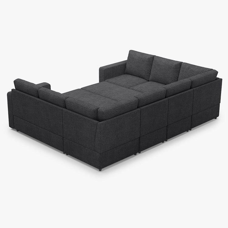 Belffin 8 Seats Modular Chenille Pull-out Sofa