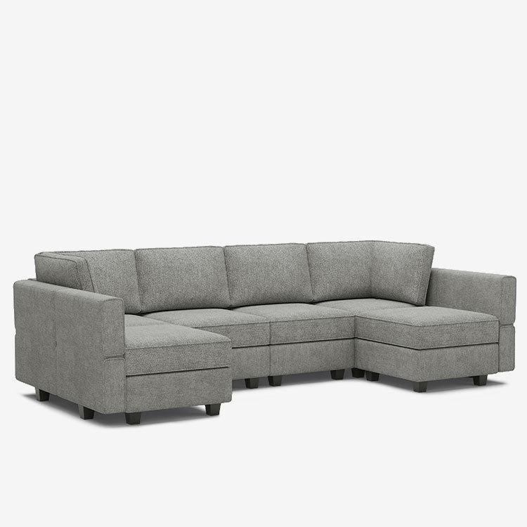 Belffin 6 Seats + 8 Sides  Modular Terry Sofa with Storage Seat