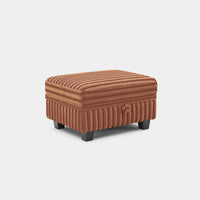 Caramel-Brown-/-Faux-Rabbit-Fur-Corduroy-Module-Ottoman