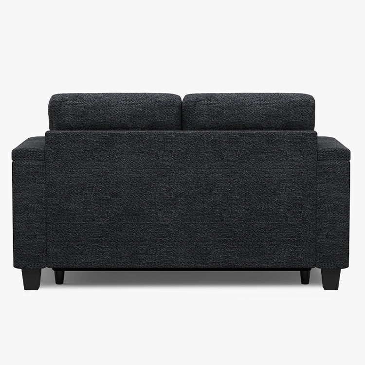 Belffin Modular 2 Seater Modular Chenille Pull-out Loveseat Sofa with Storage Seats