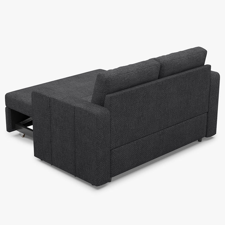 Belffin 2 Seats Modular Chenille Pull-out Loveseat Sofa