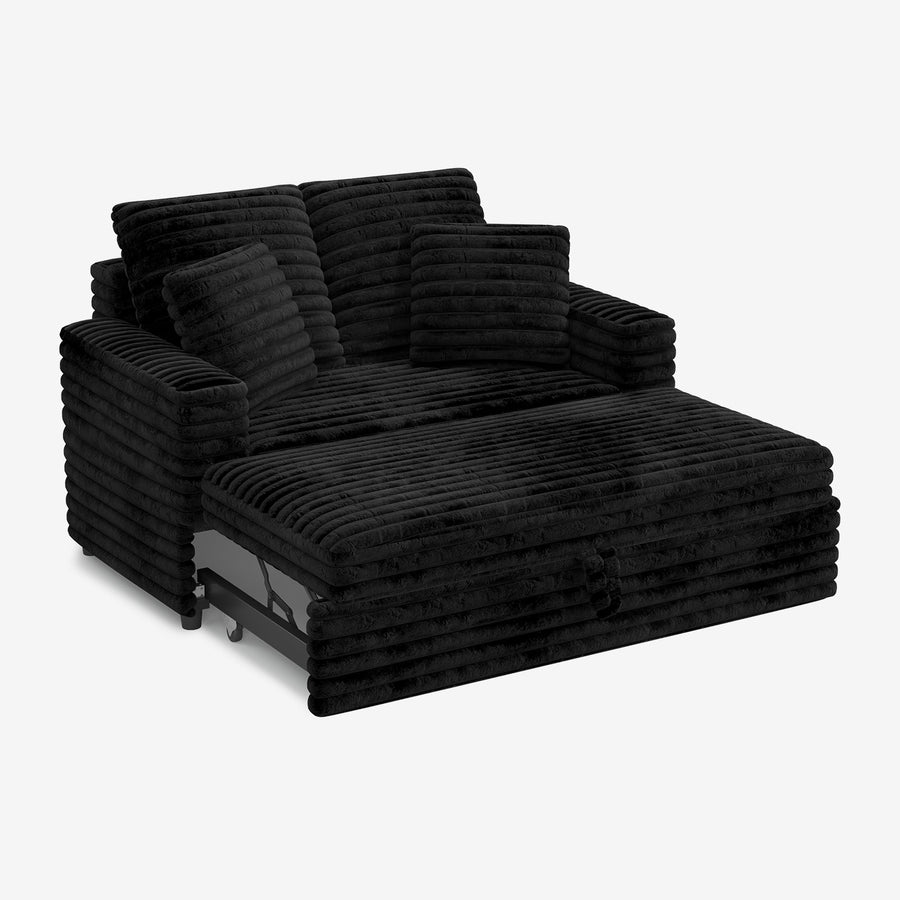 piano-black-/-faux-rabbit-fur-corduroy-track-arm