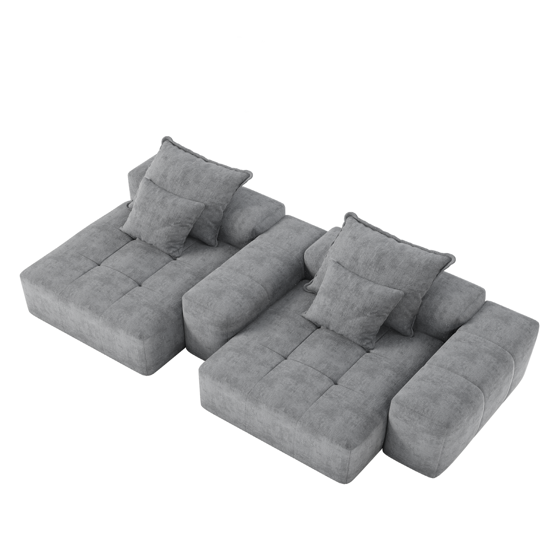 Chenille-Cloud-Grey-Loveseat