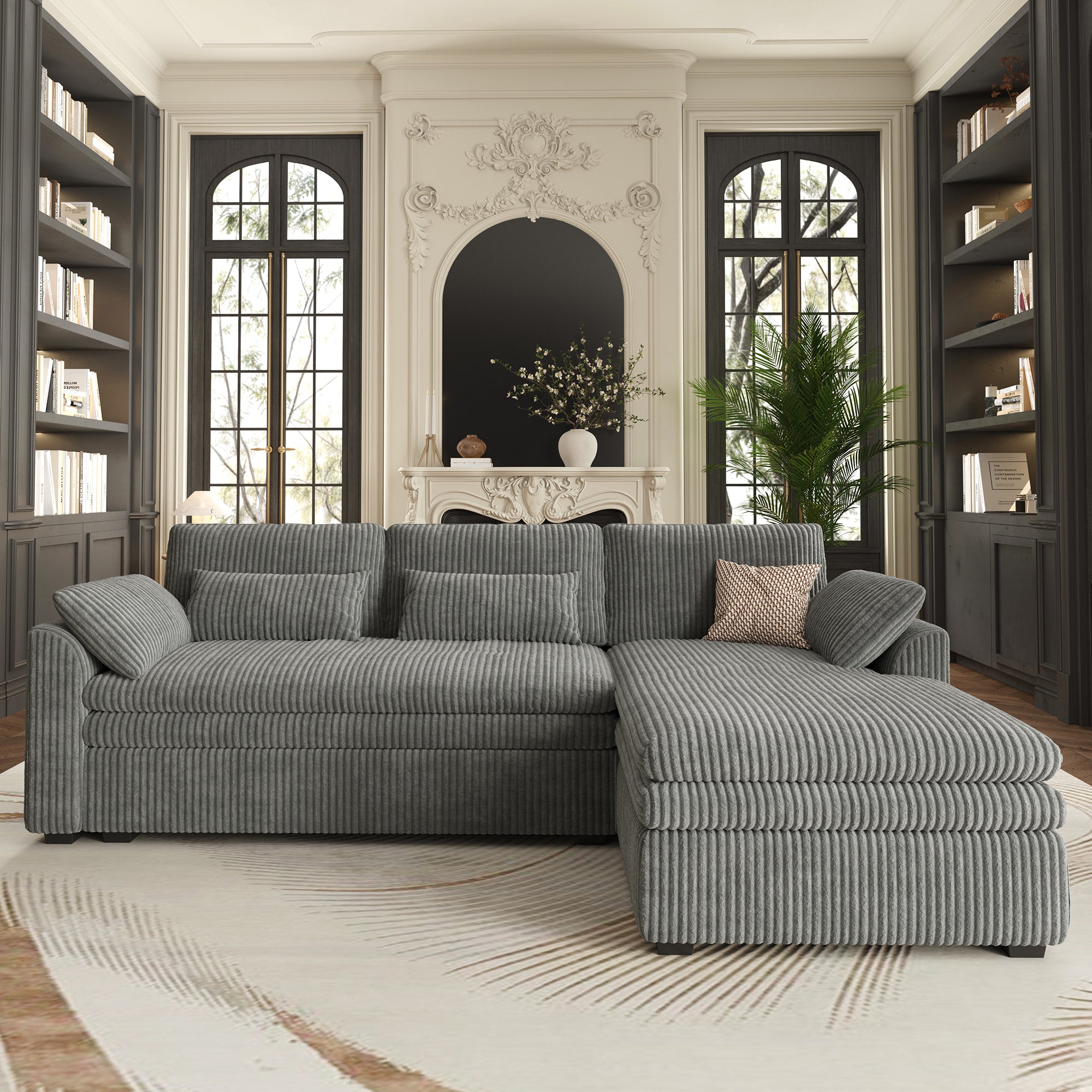 Vayla Oversized Cloud 3 Seats L Shaped Sofa