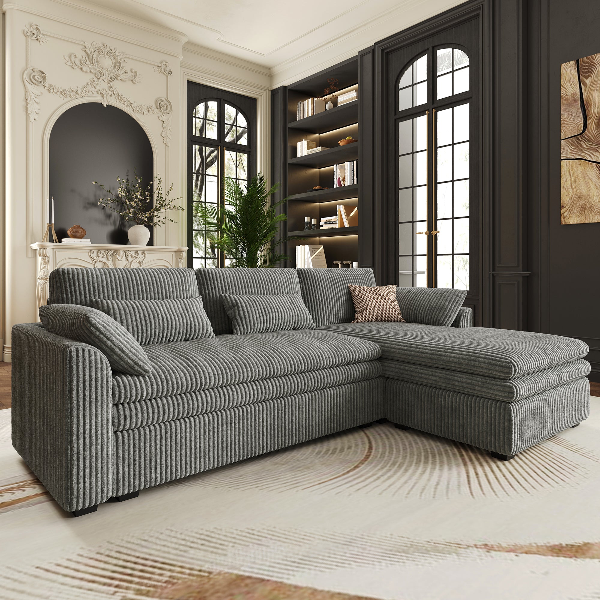 Vayla Oversized Cloud 3 Seats L Shaped Sofa
