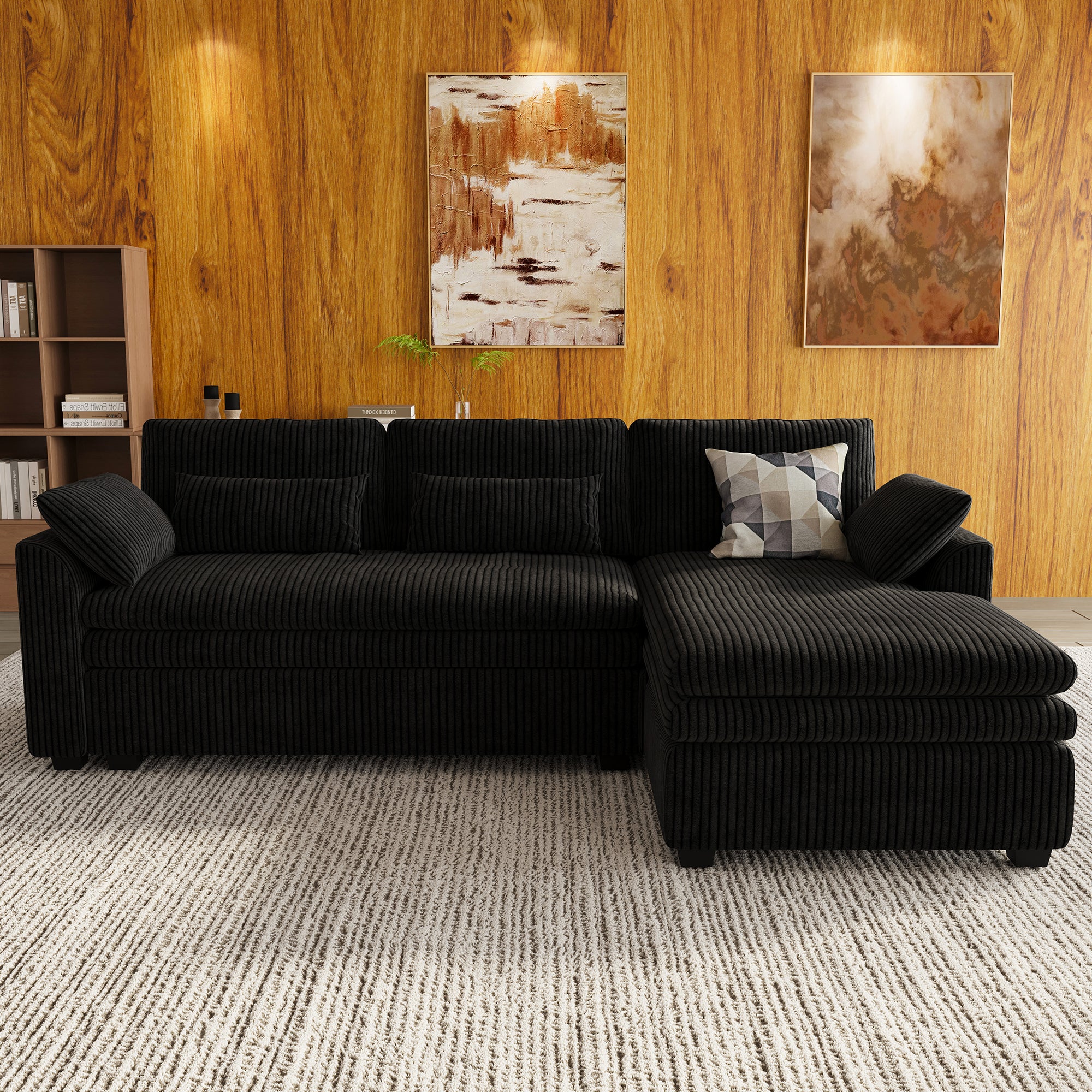 Vayla Oversized Cloud 3 Seats L Shaped Sofa