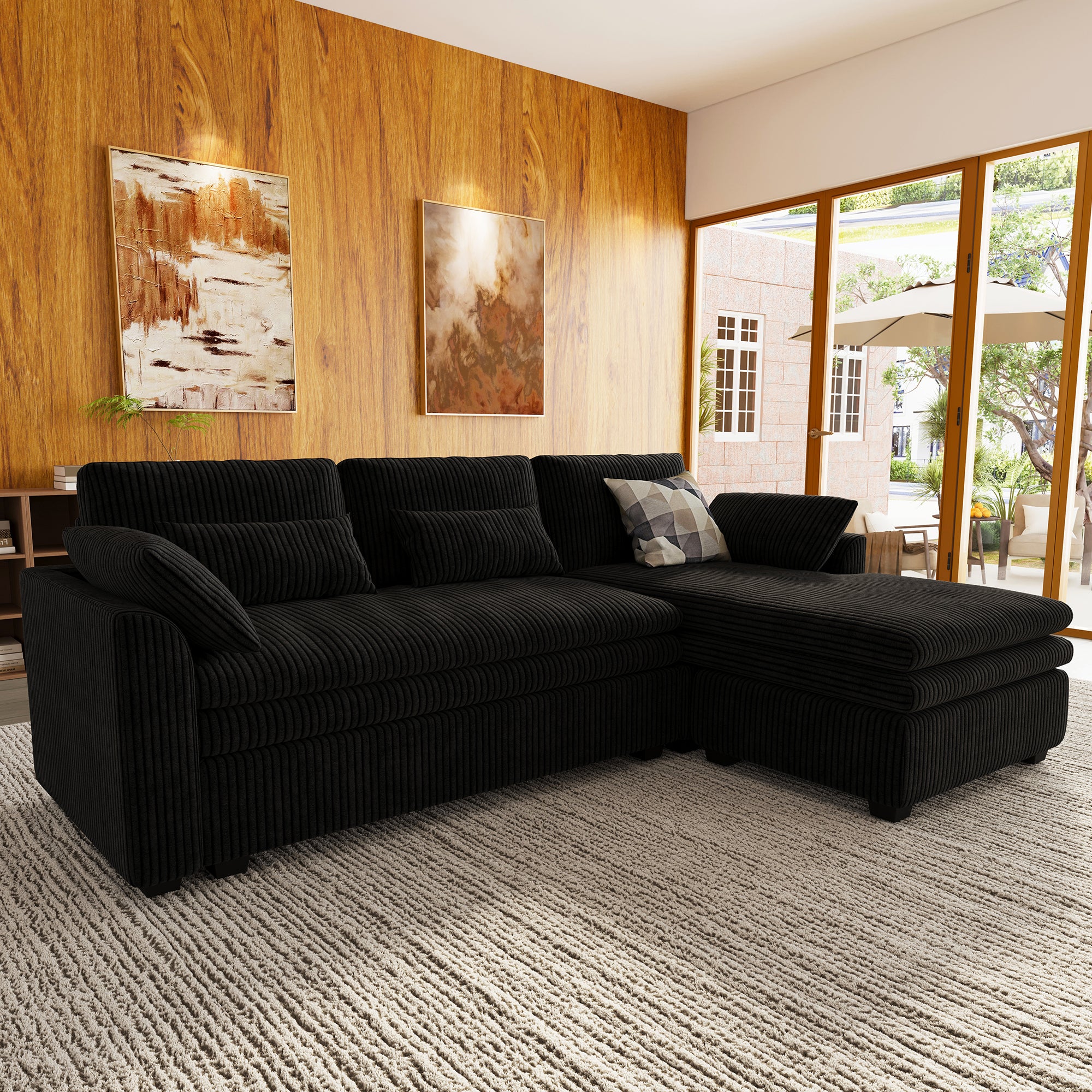 Vayla Oversized Cloud 3 Seats L Shaped Sofa