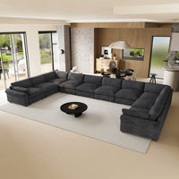 Graphite-Grey-/-Chenille-10-Seat-U-Shaped-Sectional