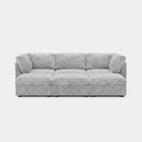 Cloud-Gray-/-Corduroy-6-Seat-Open-Pit-Sectional