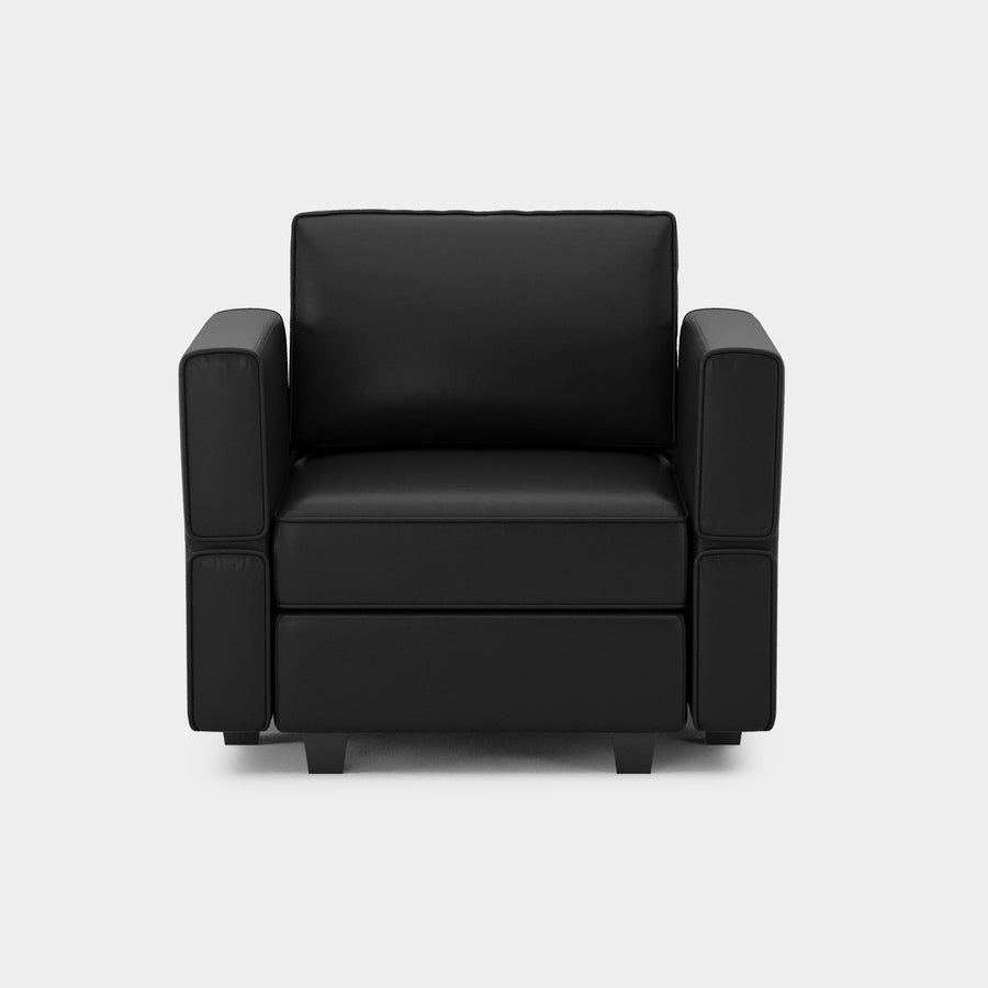 Sand-Black-/-Faux-Leather