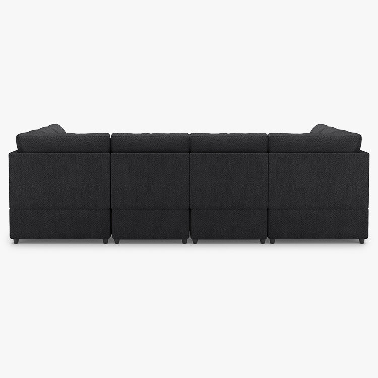 Belffin 8 Seats Modular Chenille Pull-out Sofa