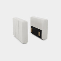 Misty-White-/-Chenille-Module-Pair-of-Arms
