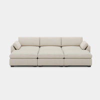 Misty-White-/-Chenille-6-Seat-Open-Pit-Sectional