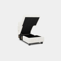 White-Beige-/-Faux-Rabbit-Fur-Corduroy-Module-Armless-Right-Chaise
