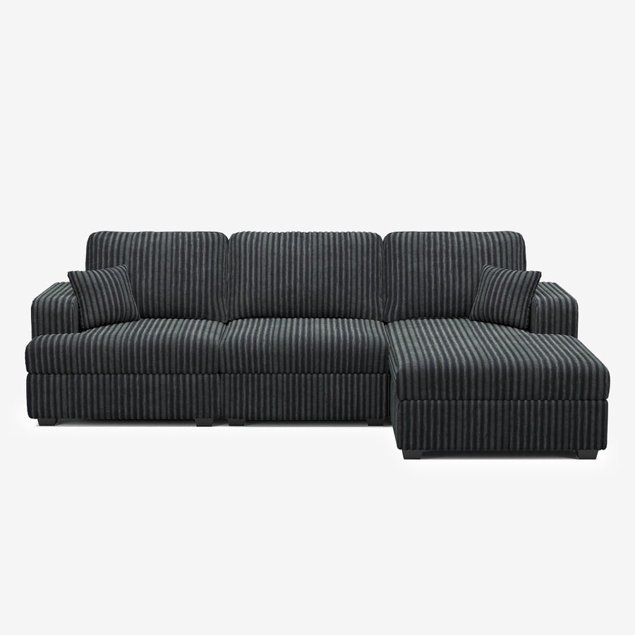 Shadow-Charcoal-/-Corduroy-3-Seat-Right-Chaise-Sectional