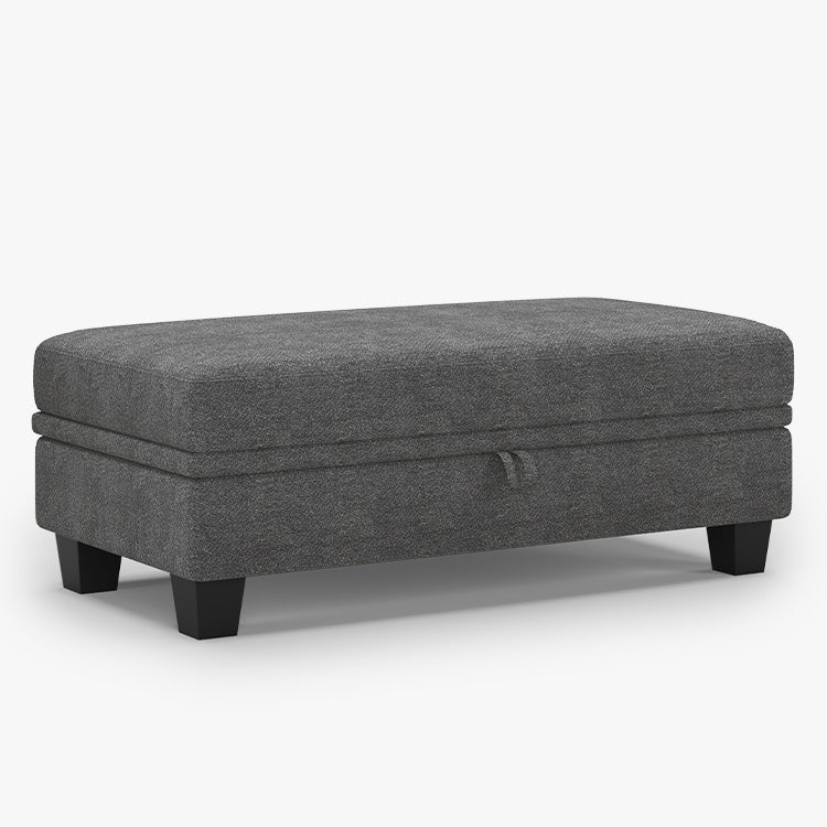 Silver-Grey-/-Chenille-Module-Large-Ottoman