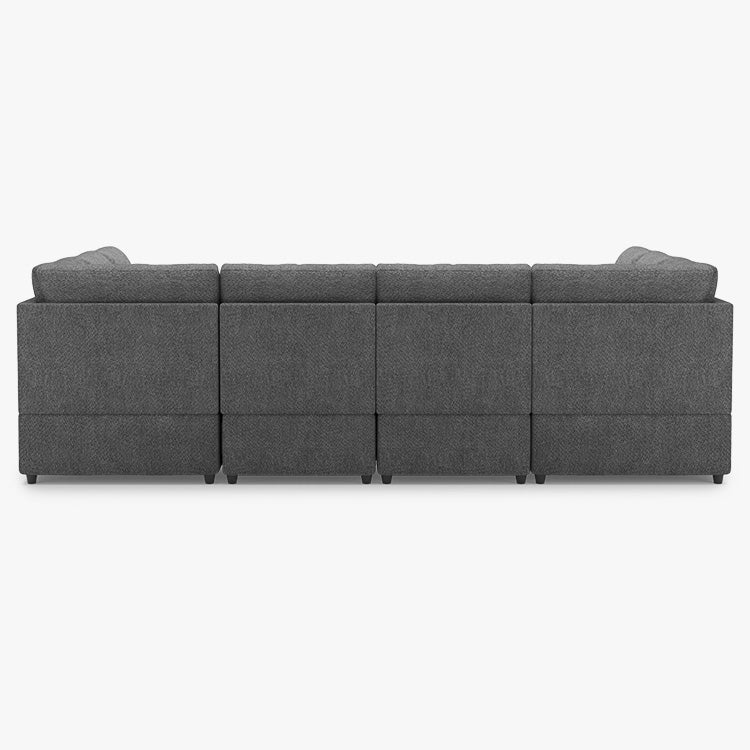 Belffin 8 Seats Modular Chenille Pull-out Sofa