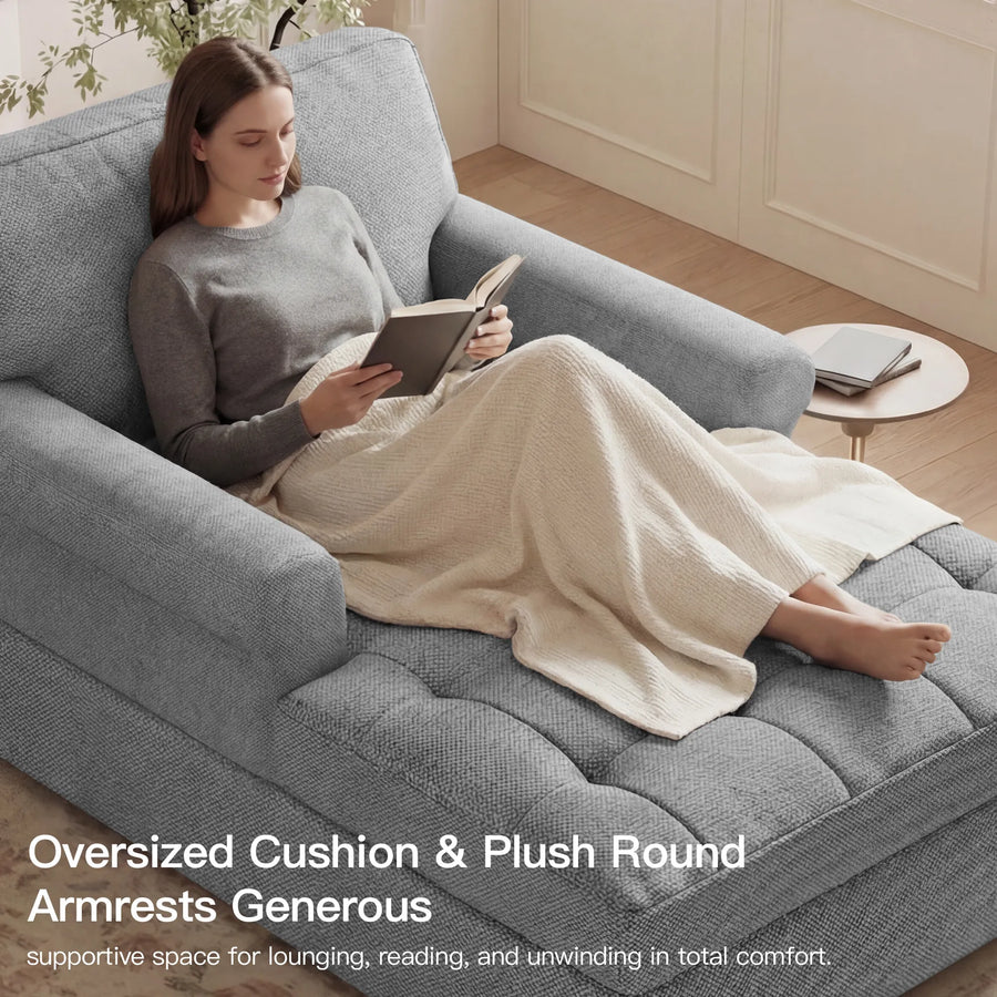 Pebble-Grey-/-Weave-Chaise-Lounge