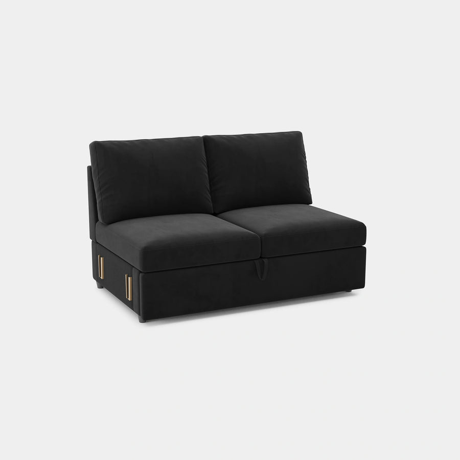 Ebony-Black-/-Velvet-Module-Loveseat