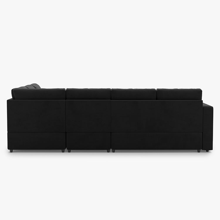 Belffin 6 Seats Modular Velvet Pull-out Sleeper Sofa