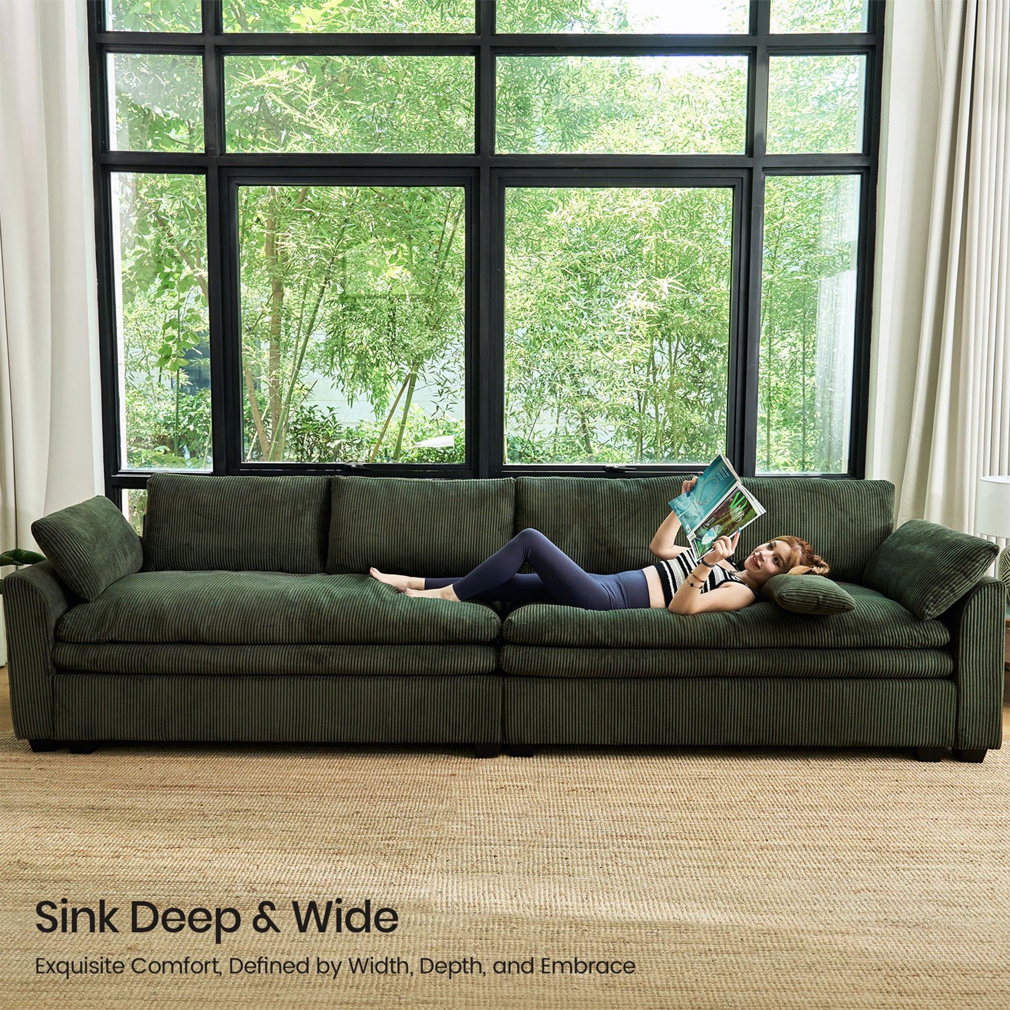 Vayla Dual-Layer Cushion sofa
