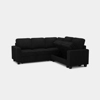 Piano-Black-/-Faux-Rabbit-Fur-Corduroy-5-Seat-L-Shaped-Pullout-Sectional